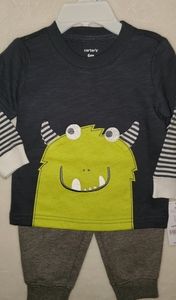 2pc Boys Monster outfit